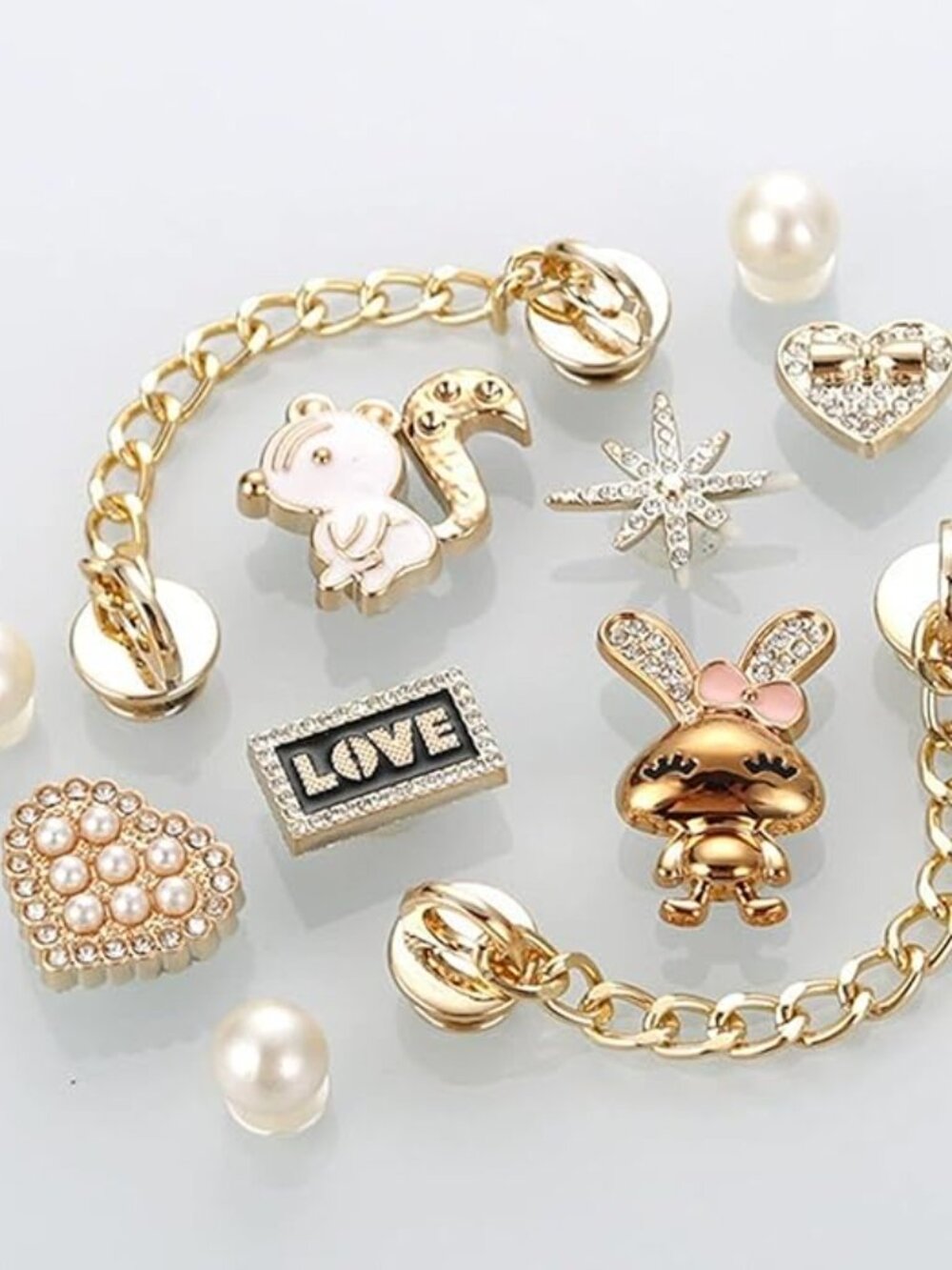 Bling Shoe Charms 12pcs